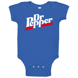 Dr Pepper Retro Logo Baby One Piece Dr Pepper Retro Logo Baby One Piece