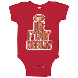 Dre Fcking Greenlaw San Francisco Football Baby One Piece Dre Fcking Greenlaw San Francisco Football Baby One Piece