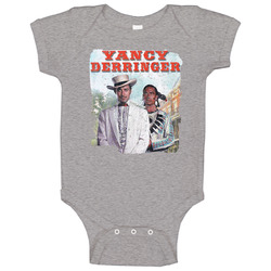 Yancy Derringer Retro 50s Tv Show Poster Vintage Unisex Baby One Piece Yancy Derringer Retro 50s Tv Show Poster Vintage Unisex Baby One Piece