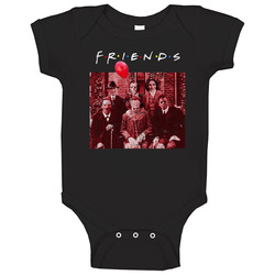 Horror Movie Characters Friends Mash Up Baby One Piece Horror Movie Characters Friends Mash Up Baby One Piece