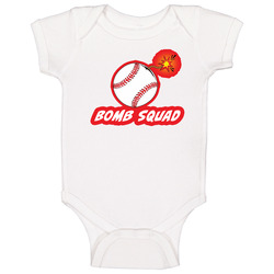 Bomb Squad Funny Softball Baseball Team Jersey Baby One Piece Bomb Squad Funny Softball Baseball Team Jersey Baby One Piece