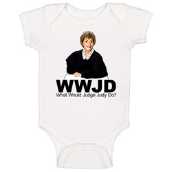 Wwjd Judge Judy Funny Court Tv Show Baby One Piece Wwjd Judge Judy Funny Court Tv Show Baby One Piece