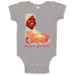 Aunt Jemima Pancake Syrup Mascot Baby One Piece Aunt Jemima Pancake Syrup Mascot Baby One Piece