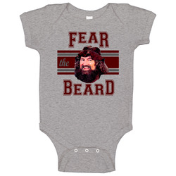 Fear The Beard Hillbilly Jim Wrestling 80s Baby One Piece Fear The Beard Hillbilly Jim Wrestling 80s Baby One Piece