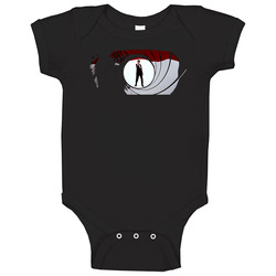 James Bond Logo Movie Baby One Piece James Bond Logo Movie Baby One Piece
