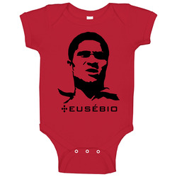 Eusebio Portugal Soccer Legend Baby One Piece Eusebio Portugal Soccer Legend Baby One Piece