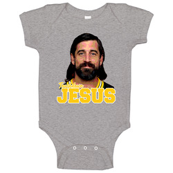 Touchdown Jesus Aaron Rodgers Green Bay Football Baby One Piece Touchdown Jesus Aaron Rodgers Green Bay Football Baby One Piece