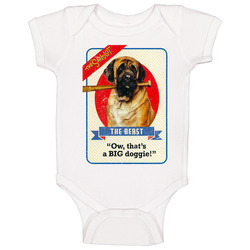 The Sandlot The Beast Dog Baseball Trading Card Baby One Piece The Sandlot The Beast Dog Baseball Trading Card Baby One Piece