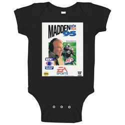 Madden 95 Football Sega Genesis Cover Fan Baby One Piece Madden 95 Football Sega Genesis Cover Fan Baby One Piece