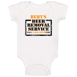 Bert's Beer Removal Service Name Baby One Piece Bert's Beer Removal Service Name Baby One Piece