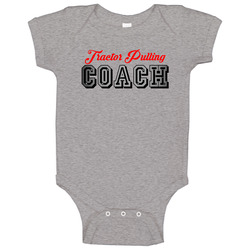 Tractor Pulling Coach Sports And Hobbies Athletic Style Baby One Piece Tractor Pulling Coach Sports And Hobbies Athletic Style Baby One Piece