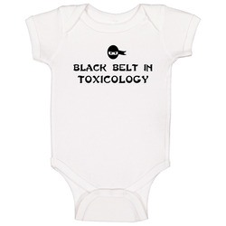 Black Belt In Toxicology School Subject Baby One Piece Black Belt In Toxicology School Subject Baby One Piece