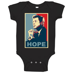 John F Kennedy Hope Obama Parody Baby One Piece John F Kennedy Hope Obama Parody Baby One Piece