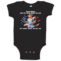 Chuck Norris Live And Die Funny Baby One Piece Chuck Norris Live And Die Funny Baby One Piece