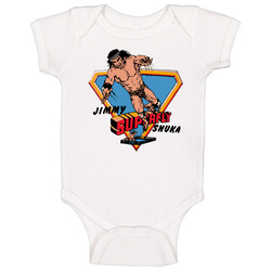 Jimmy Superfly Snuka Retro Wrestling Baby One Piece Jimmy Superfly Snuka Retro Wrestling Baby One Piece