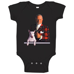 Don Cherry Hockey Night In Canada With Dog Baby One Piece Don Cherry Hockey Night In Canada With Dog Baby One Piece
