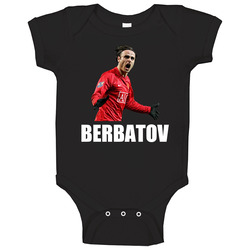 Dimitar Berbatov Man United Bulgaria Soccer Baby One Piece Dimitar Berbatov Man United Bulgaria Soccer Baby One Piece
