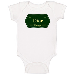 Dior Vintage Label Name Baby One Piece Dior Vintage Label Name Baby One Piece