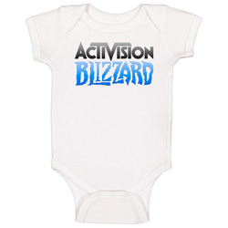 Activision Blizzard Inc Video Game Nasdaq Company Logo Employee Fan Baby One Piece Activision Blizzard Inc Video Game Nasdaq Company Logo Employee Fan Baby One Piece