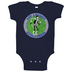 San Antonio Gunslingers Usfl Defunct Football Team Worn Look Baby One Piece San Antonio Gunslingers Usfl Defunct Football Team Worn Look Baby One Piece