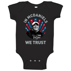 Josh Mcdaniels In Mcdaniels We Trust Football Coach Baby One Piece Josh Mcdaniels In Mcdaniels We Trust Football Coach Baby One Piece