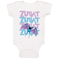 Zubat Pokemon Character Fan Baby One Piece Zubat Pokemon Character Fan Baby One Piece