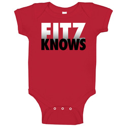 Fitz Knows Larry Fitzgerald Baby One Piece Fitz Knows Larry Fitzgerald Baby One Piece