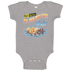 Fear Factor All You Can Eat Buffet Vintage Remade Fan Baby One Piece Fear Factor All You Can Eat Buffet Vintage Remade Fan Baby One Piece