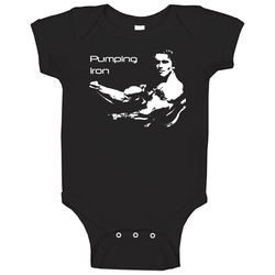 Pumping Iron Arnold Movie Baby One Piece Pumping Iron Arnold Movie Baby One Piece