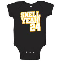 Benny Snell Yeah 24 Pittsburgh Football Baby One Piece Benny Snell Yeah 24 Pittsburgh Football Baby One Piece