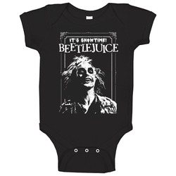 Beetlejuice It's Showtime Retro Horror Comedy Movie Baby One Piece Beetlejuice It's Showtime Retro Horror Comedy Movie Baby One Piece