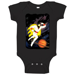 Space Ghost Retro Cartoon Baby One Piece Space Ghost Retro Cartoon Baby One Piece