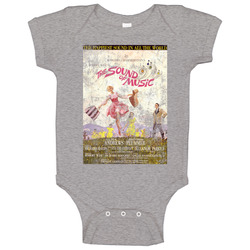 The Sound Of Music 60s Kids Movies Worn Look Vintage Unisex Baby One Piece The Sound Of Music 60s Kids Movies Worn Look Vintage Unisex Baby One Piece
