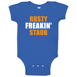 Rusty Staub New York Brooklyn Baseball Sports Freakin Baby One Piece
