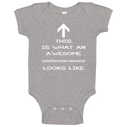 Construction Manager Looks Like Arrow Simple Baby One Piece Construction Manager Looks Like Arrow Simple Baby One Piece