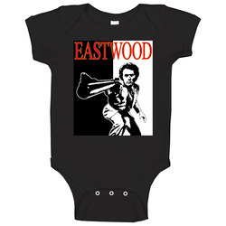 Clint Eastwood Western Movie Legend Retro Baby One Piece Clint Eastwood Western Movie Legend Retro Baby One Piece