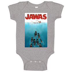 Jawas Jaws Star Wars Mashup Parody Raglan Baby One Piece Jawas Jaws Star Wars Mashup Parody Raglan Baby One Piece
