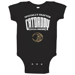 Catdaddy Carolina Moonshine Label Logo Booze Drinking Baby One Piece Catdaddy Carolina Moonshine Label Logo Booze Drinking Baby One Piece