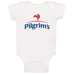 Pilgrim's Pride Corporation Nasdaq Company Logo Employee Fan Baby One Piece Pilgrim's Pride Corporation Nasdaq Company Logo Employee Fan Baby One Piece