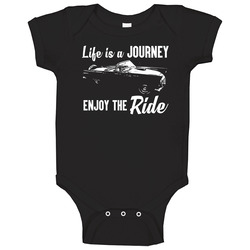 1956 Ford Thunderbird 312 Journey Enjoy The Ride Vintage Car Fan Baby One Piece 1956 Ford Thunderbird 312 Journey Enjoy The Ride Vintage Car Fan Baby One Piece