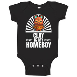 Clay Is My Homeboy Animal Crossing New Horizons Character Video Game Fan Baby One Piece Clay Is My Homeboy Animal Crossing New Horizons Character Video Game Fan Baby One Piece