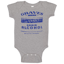 Graves Grain Alcohol Moon Shine Baby One Piece Graves Grain Alcohol Moon Shine Baby One Piece