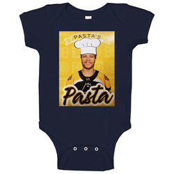 David Pastrnak Pasta La Vista Parody Baby One Piece