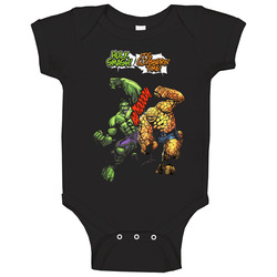 Hulk Vs Thing Marvel Comics Baby One Piece Hulk Vs Thing Marvel Comics Baby One Piece