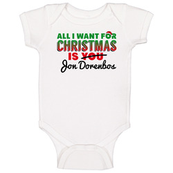 All I Want For Christmas Is Jon Dorenbos Philadelphia Football Fan Baby One Piece All I Want For Christmas Is Jon Dorenbos Philadelphia Football Fan Baby One Piece