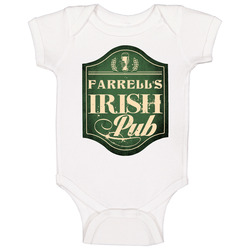 Farrell Irish Pub Last Name Custom Beer Drinking St Patricks Day Party Baby One Piece Farrell Irish Pub Last Name Custom Beer Drinking St Patricks Day Party Baby One Piece