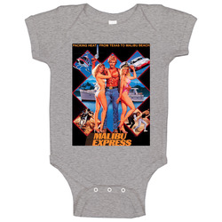 Malibu Express Classic 80s Action Movie Baby One Piece Malibu Express Classic 80s Action Movie Baby One Piece