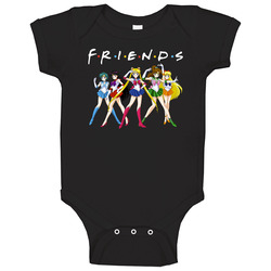 Friends Sailor Moon 90s Kids Tv Show Anime Cartoon Baby One Piece Friends Sailor Moon 90s Kids Tv Show Anime Cartoon Baby One Piece