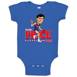 Mark Price Retro Basketball Caricature Baby One Piece Mark Price Retro Basketball Caricature Baby One Piece