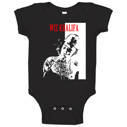 Wiz Khalifa Smoking Rap Gangster Baby One Piece Wiz Khalifa Smoking Rap Gangster Baby One Piece